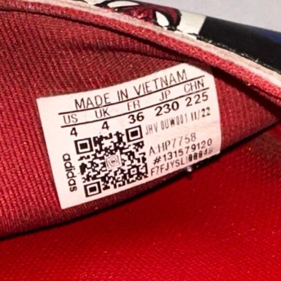 Adidas x Disney Kids Size 4 Adilette Comfort Spider-Man Slide Sandals Casual - Picture 4 of 11